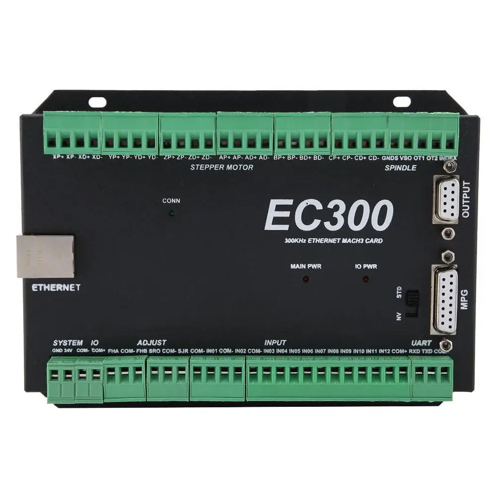 Плата контроля движения 3 6 осей 300 кГц Ethernet CNC Mach3 24VDC EC300 оптовая