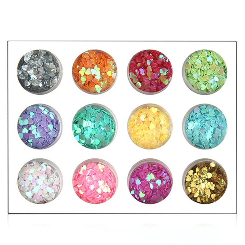 12 бутылок/набор круглый ультратонкое естественное освещение пайетками