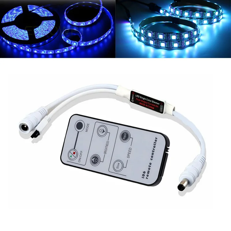 CLAITE 6 ключей LED мини пульт дистанционного управления ИК диммер DC5V 24V 6A для 5050 3528 3014