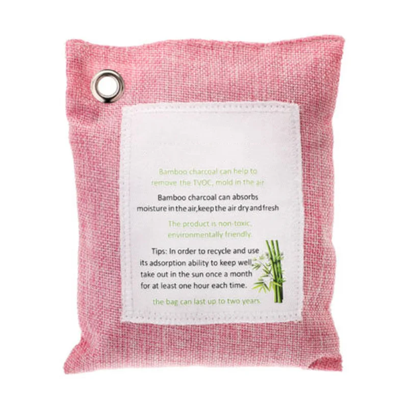 200 г фильтрация воздуха мешок Свежий активный бамбук с активированным углем