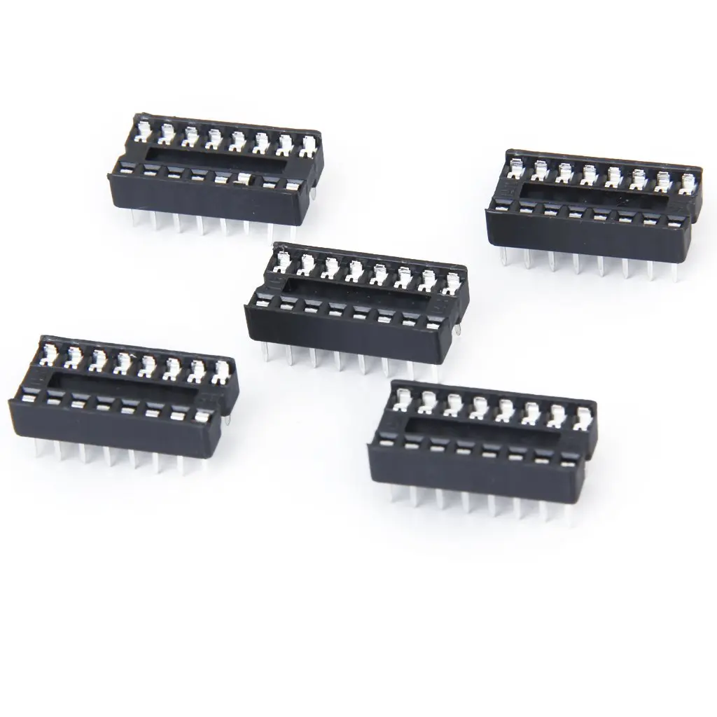 5X16 Pin DIP IC Socket 16 адаптер Черный|Электрические вилки| |