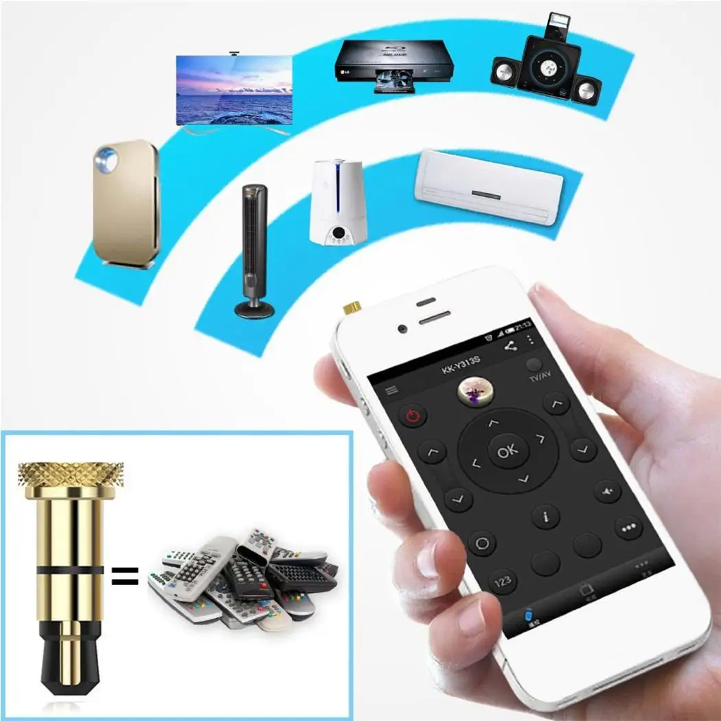 Mobile Phone Smart Infrared IR Remote Control Dust Plug Universal Mini For iPhone 5 5s 6 6s 7 8 plus IOS Samrt TV | Мобильные