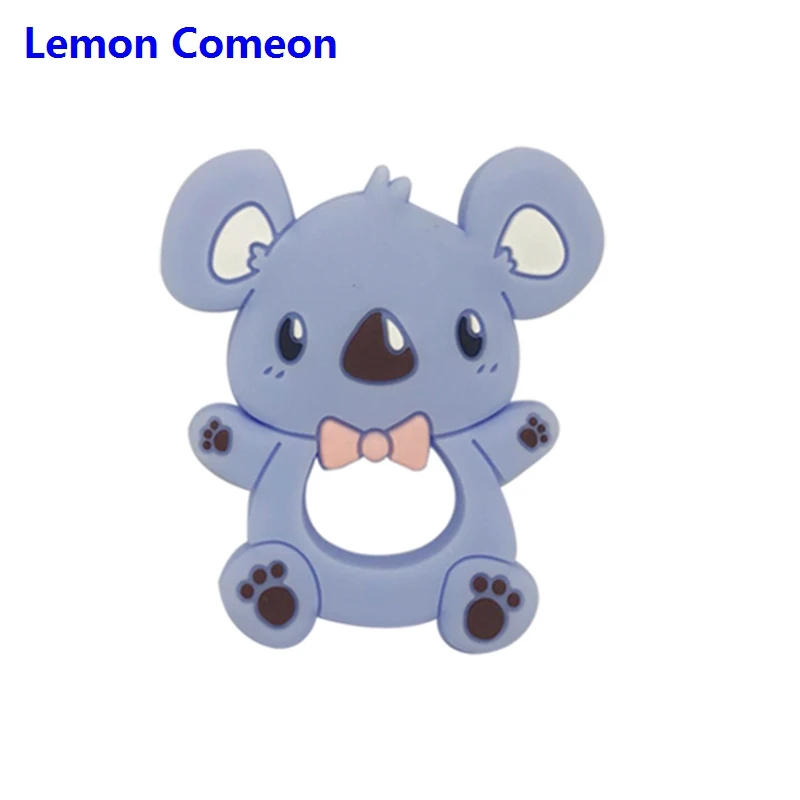 Lemon Comeon 1 шт. силиконовые животные Прорезыватель коала BPA бесплатно бусины