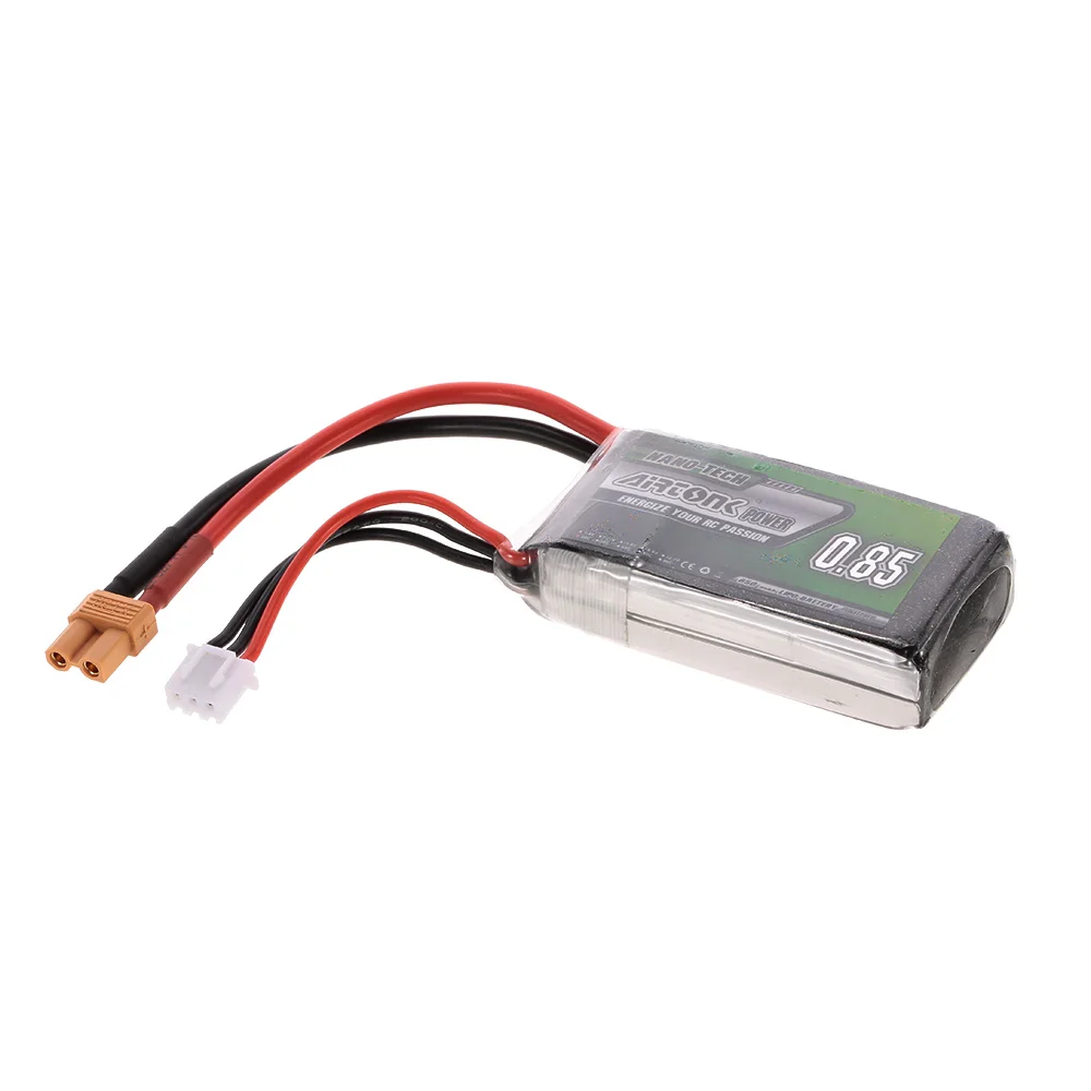 7 4 V 850mAh 30C 2S аккумуляторная батарея Li-Po с штепсельной вилкой XT30 для