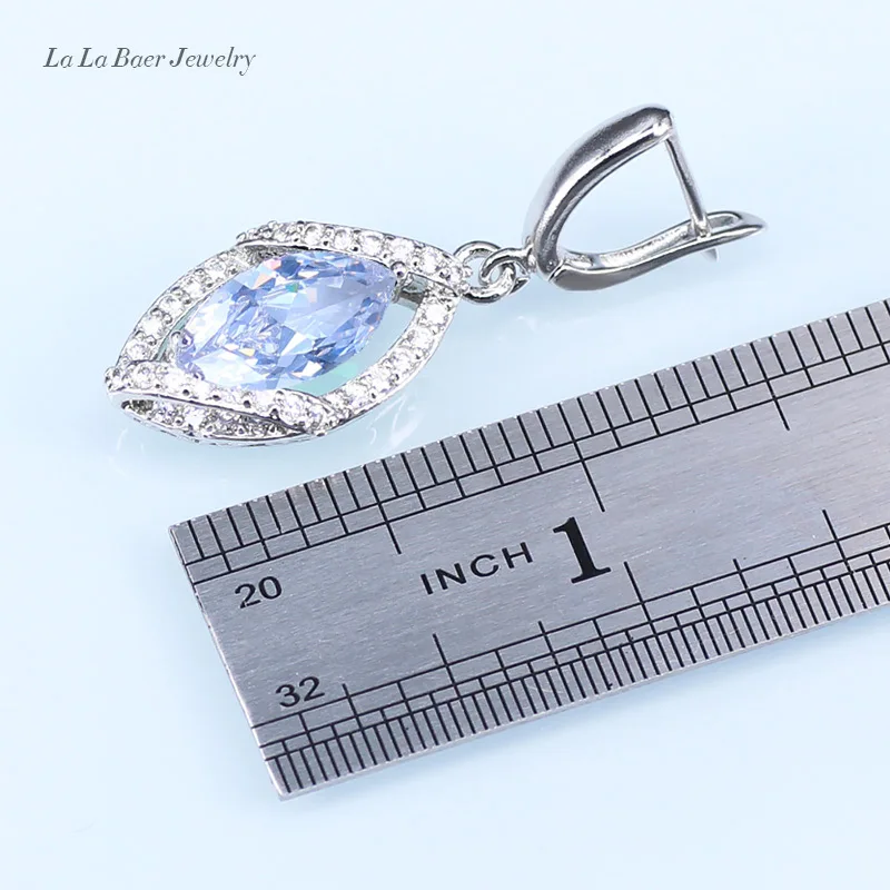 Белый кубический цирконий 925 пробы Серебряные ювелирные изделия