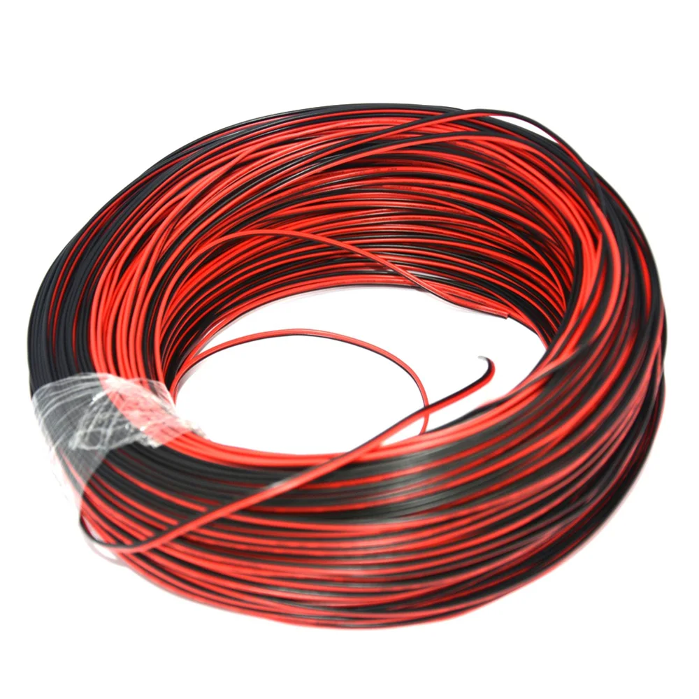 2 контактный 10 м/50 м/100 м свет 3528 провод удлинительного кабеля 20AWG разъем
