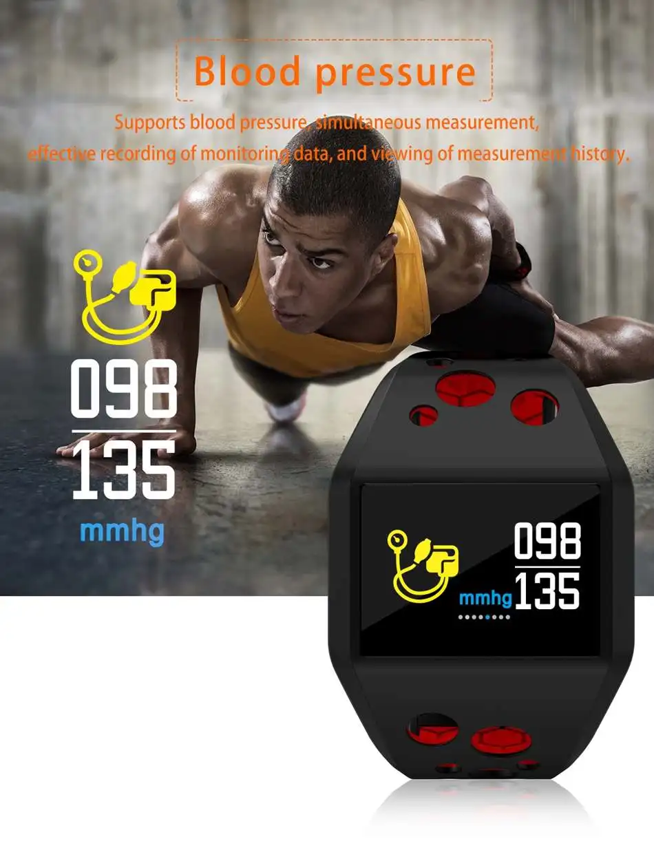 X9 Smartwatch водонепроницаемый монитор кровяного давления сердечного ритма