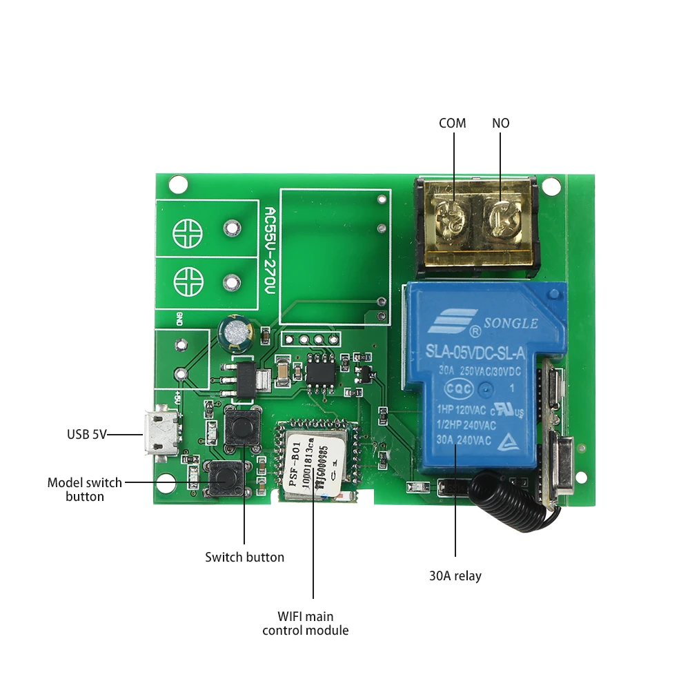 Беспроводной релейный модуль eWeLink USB DC5V 30A Wifi|Наборы для управления доступом| |