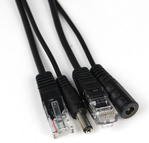 100 пар кабель переходник POE Power Over Ethernet Разветвитель RJ45 Poe|Кабели VGA| |
