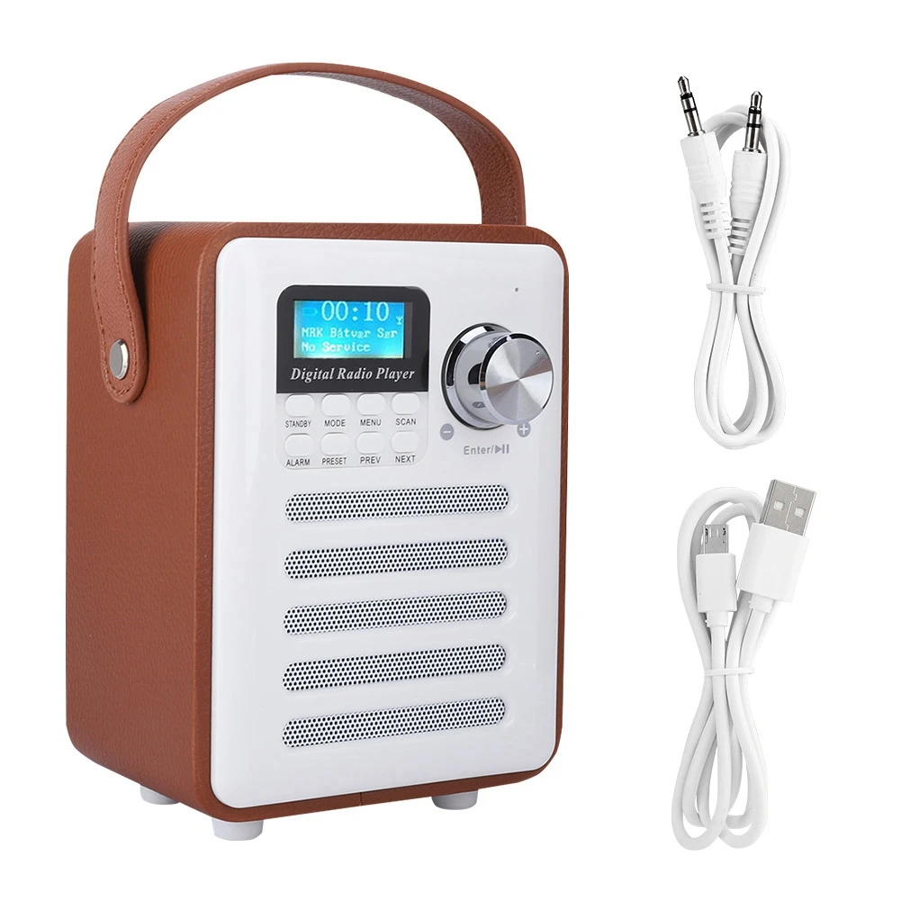 Мини портативное цифровое интернет радио DAB/DAB + FM Bluetooth беспроводной динамик