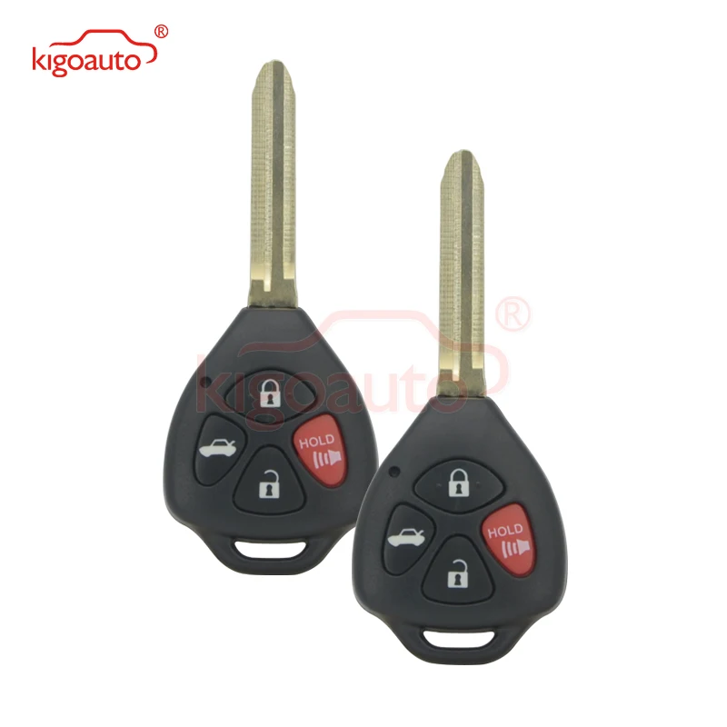 Автомобильный ключ Kigoauto 2 шт. Φ 4 кнопки toy43 315 МГц с G чипом для 2008 2009 2010 Toyota Corolla Camry