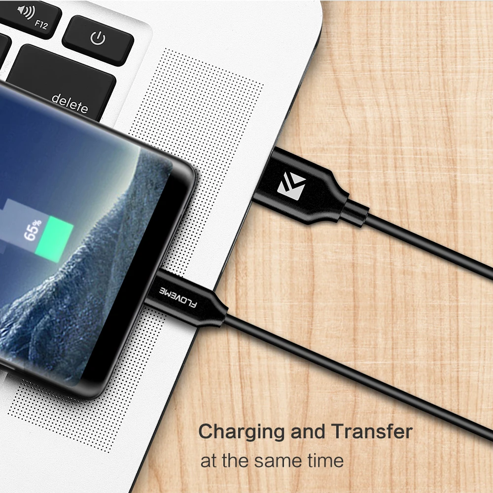 FLOVEME QC 3 0 Быстрая зарядка USB кабель для samsung Xiaomi Huawei HTC Android 1 м Micro двусторонний