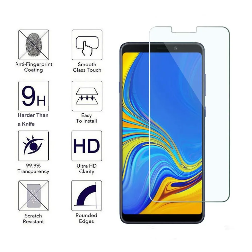 2 упаковки для Samsung Galaxy A9 2018 J4 Core J2 9H 0 3 мм 2.5D Закаленное стекло Защита экрана от