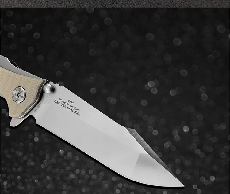 Высококачественный складной нож zt0393 440C Лезвие G10 + стальной шариковый подшипник