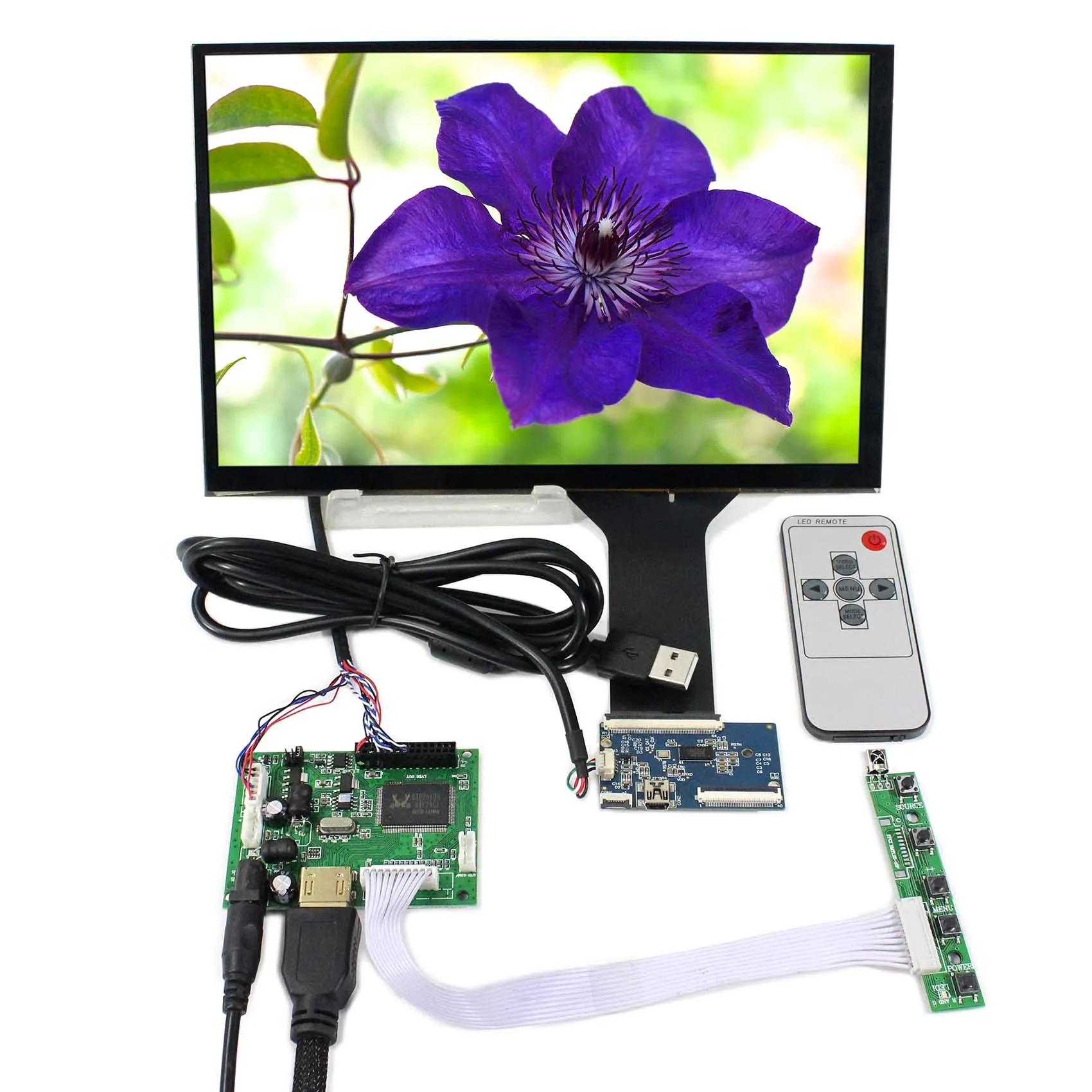 

10.1" 10.1inch B101EW05 or LP101WX1-SLP2 1280X800 LCD Screen With Capacitive 10.1" Touch Panel work with HD MI Controller Board