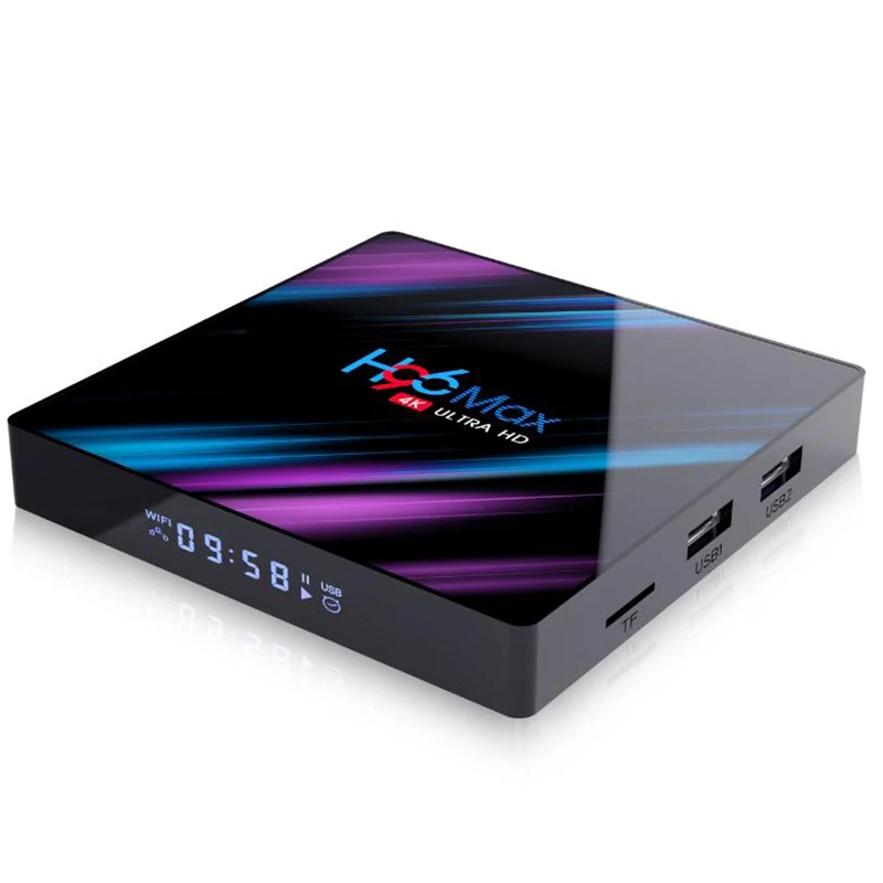H96 MAX RK3318 Смарт ТВ приставка Android 9 0 4 ГБ 32 64 Гб медиаплеер 4K Google голосовой помощник