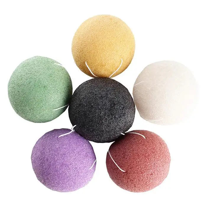 Natural Konjac Facial Cleaning Sponge Wash Home Salon Travel Outdoor etc Pad Makeup Remover Face Puff 8g | Красота и здоровье