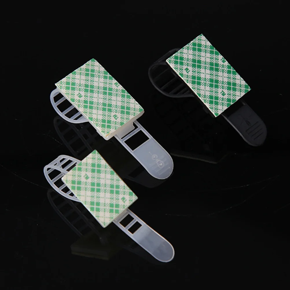 50 шт. зажим для кабеля Регулируемый самоклеющийся кабель Шнур провода хомуты