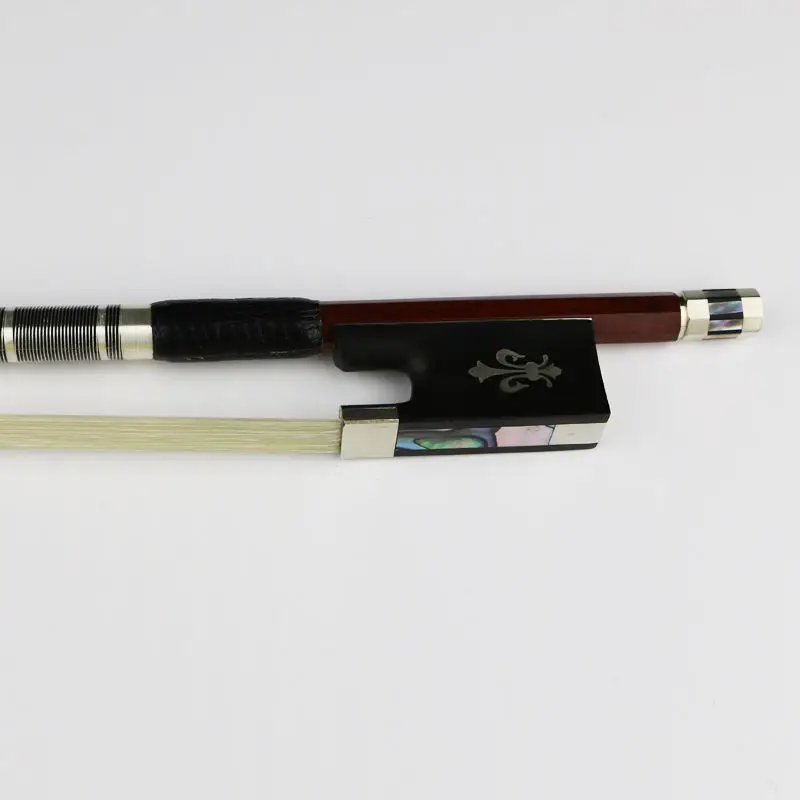 

4/4 Размер, настоящий пернамбуко, лук для скрипки, быстрый ответ, натуральный конский волос