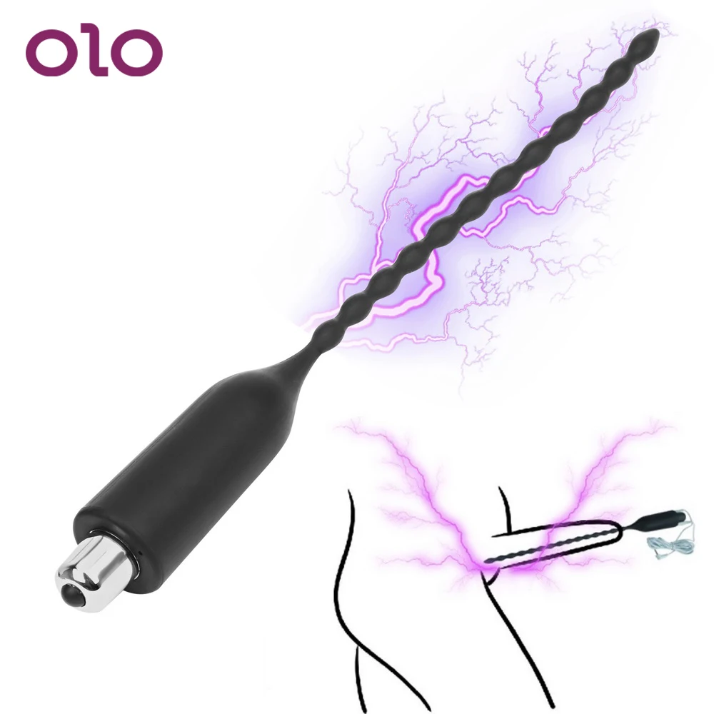 OLO Electric Shock Urethral Dilators Vibration Catheters Penis Plug Sex Sounds Horse Eye Stimulation Toys for Men | Красота и