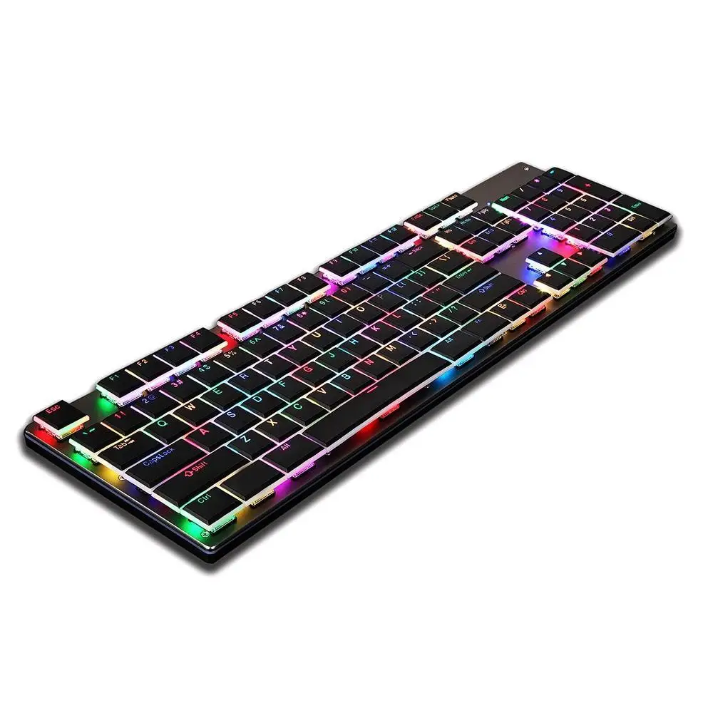 Motospeed CK94 NKRO Супер тонкая механическая клавиатура USB Проводная RGB подсветка