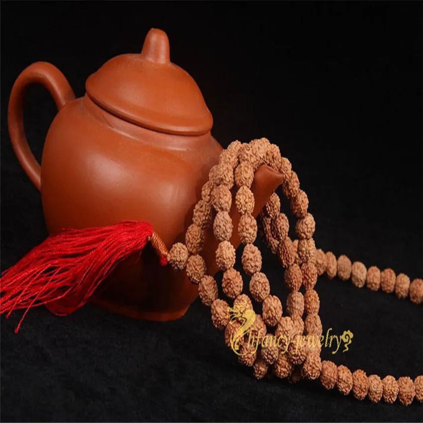 Ожерелье Rudraksha 6 мм сила духовности мала-йога Sutra сделай сам Lucky унисекс лечебные