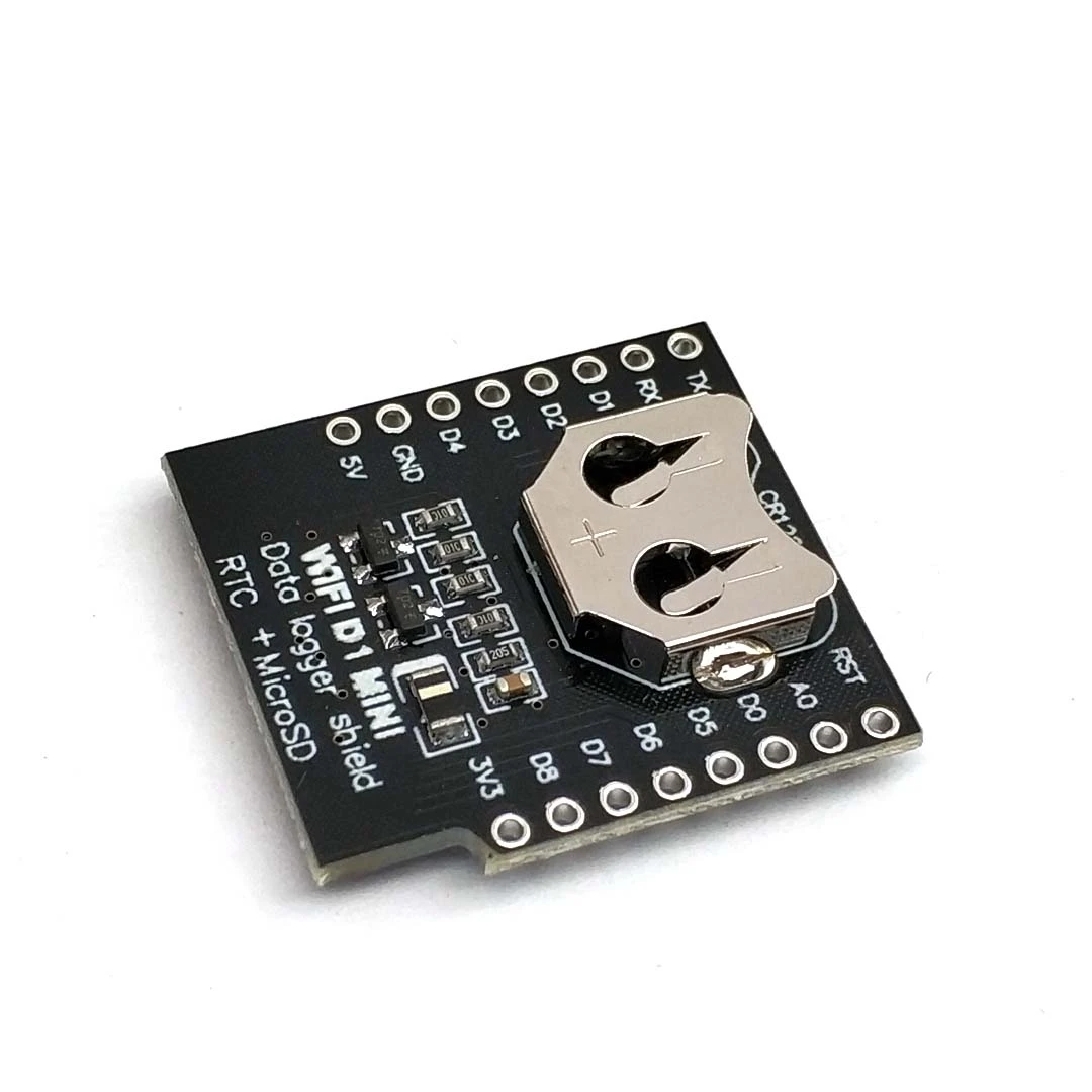 Щит регистратора данных в реальном времени для Micro SD WeMos WIFI D1 Mini Board + RTC DS1307 Clock Arduino