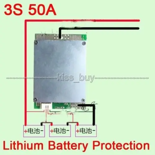 3S 50A BMS Защитная плата PCB для литий ионных батарей 18650 с балансом|protection board|18650 protection