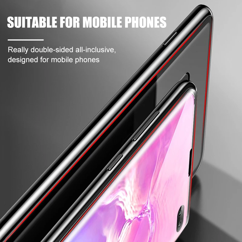 Магнитный чехол 360 ° для Galaxy S10e металлическая рамка защитный Samsung s10 plus e