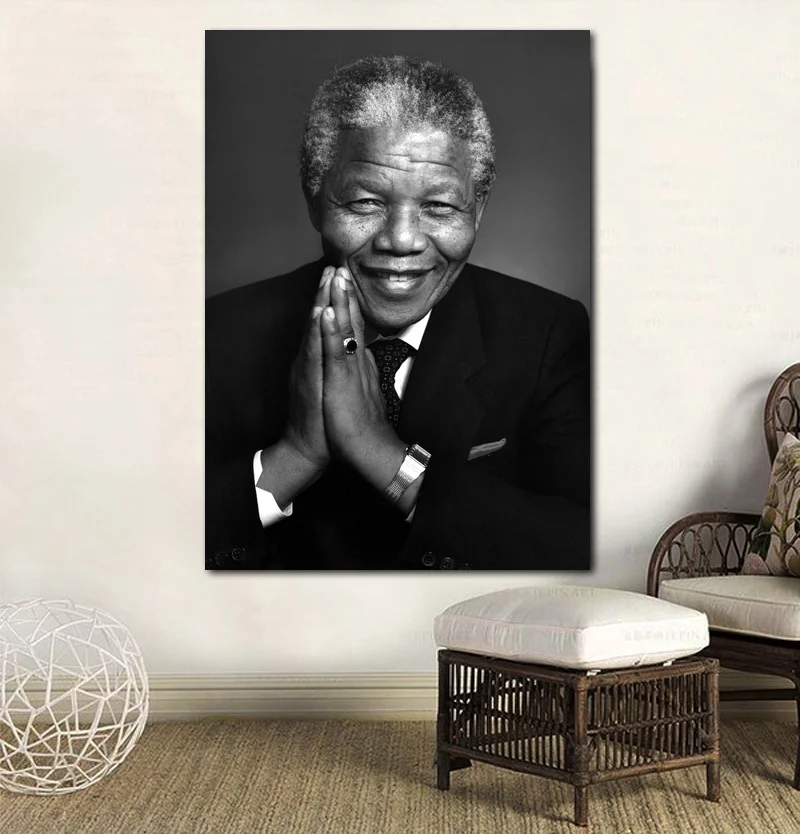 Nelson Mandela постер холст картина принт настенная живопись домашний декор без рамки