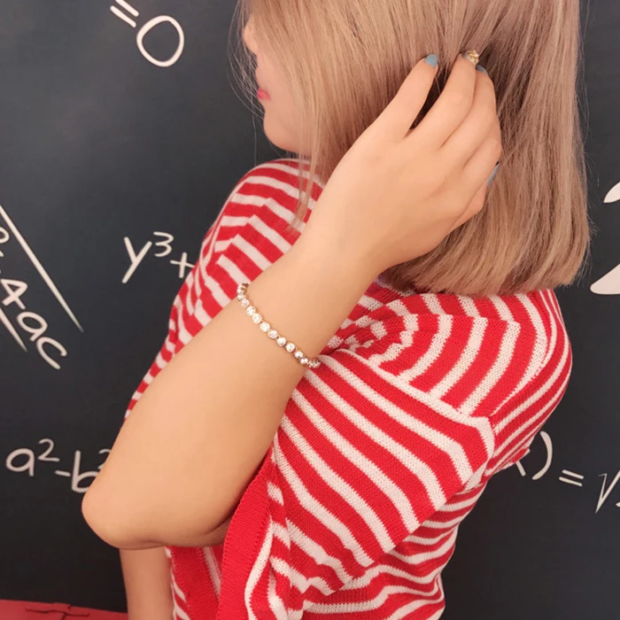 Женский браслет Malanda модный золотого цвета с кристаллами Сваровски подарок на