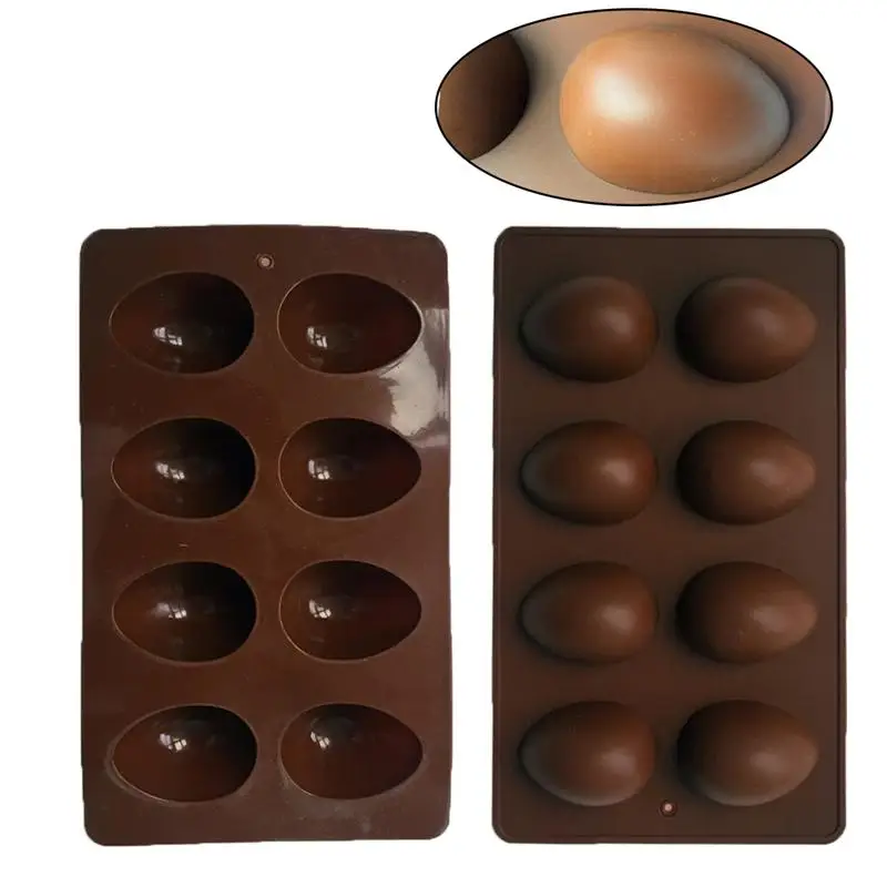 8 полость пасхальное яйцо Силиконовые DIY Шоколадные Конфеты Кекс для