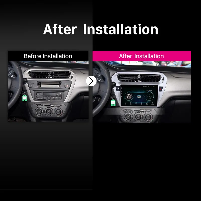 Мультимедийный проигрыватель Seicane 2DIN Android 8 1 9 дюймов DVD для Citroen Elysee Peguot 301 013 2014 2015