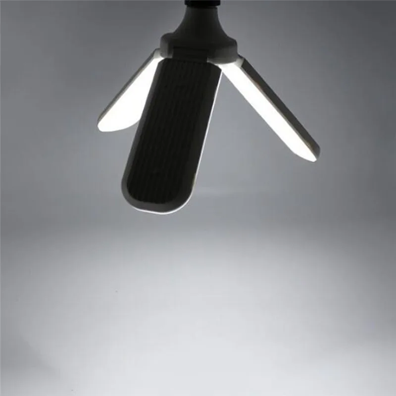 CLAITE 2835 228LED E27 45W Складной вентилятор с лезвием Регулируемая угловая лампа для