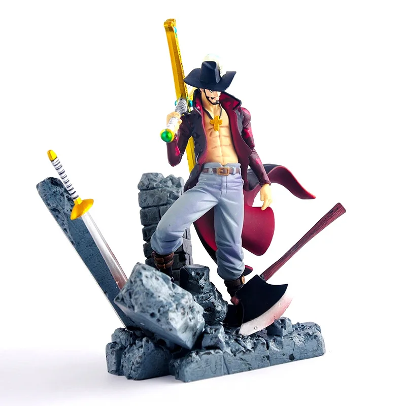 Соколиный глаз 15 см с рисунком из аниме One Piece ПВХ Фигурки игрушки воскресенье и