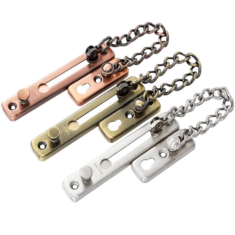 304 Противоугонная Дверная Цепочка Из Нержавеющей Стали дверная защелка