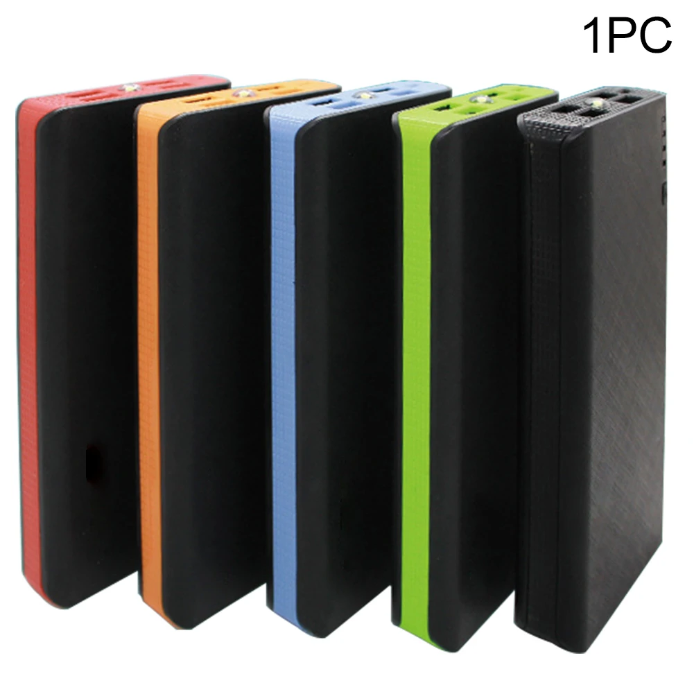 4 usb порта DIY power Bank универсальный пылестойкий внешний светодиодный пластиковый
