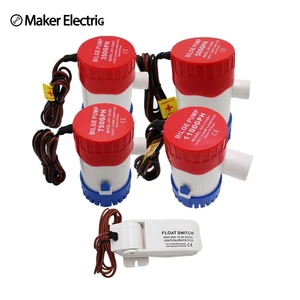 Трюмный насос makerele, погружной насос 12В 24В 1100GPH 750GPH 500GPH 350GPH, новая модель, особая форма, большой поток