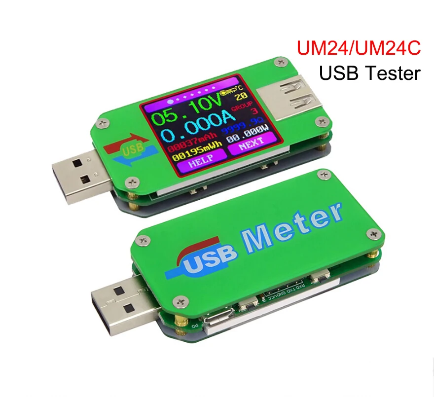 UM24 UM24C Для APP USB 2 0 ЖК-дисплей вольтметр амперметр измеритель заряда аккумулятора
