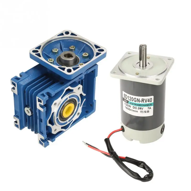 5D120GN-RV40 червячный мотор с регулируемой скоростью DC24V 120 Вт с самоблокирующимся