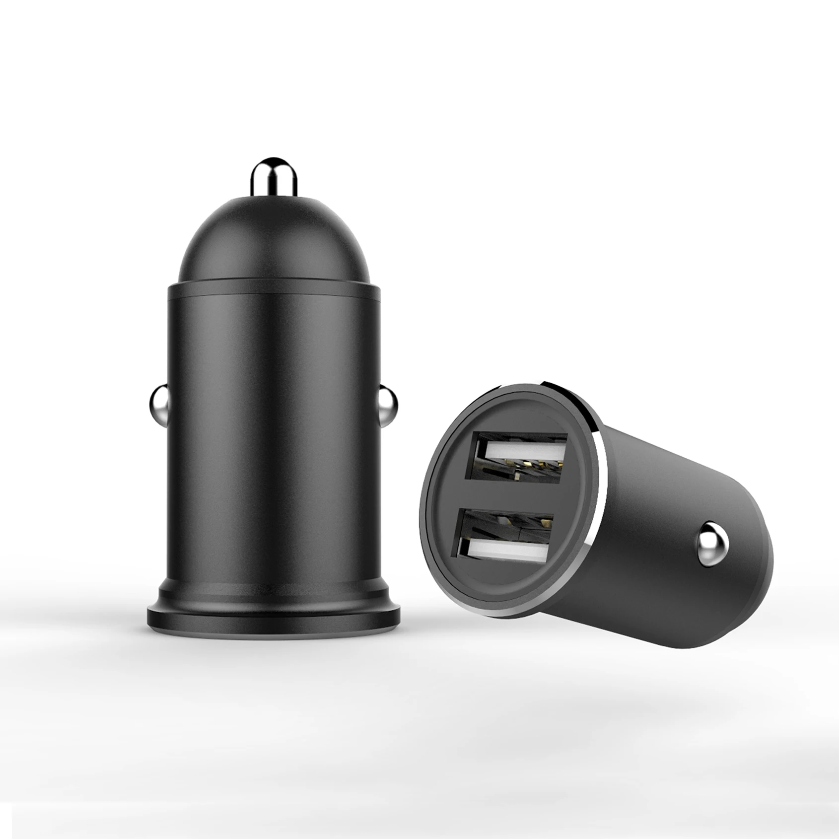 Мини Автомобильное зарядное устройство двойной 2 USB порт прикуривателя разъем