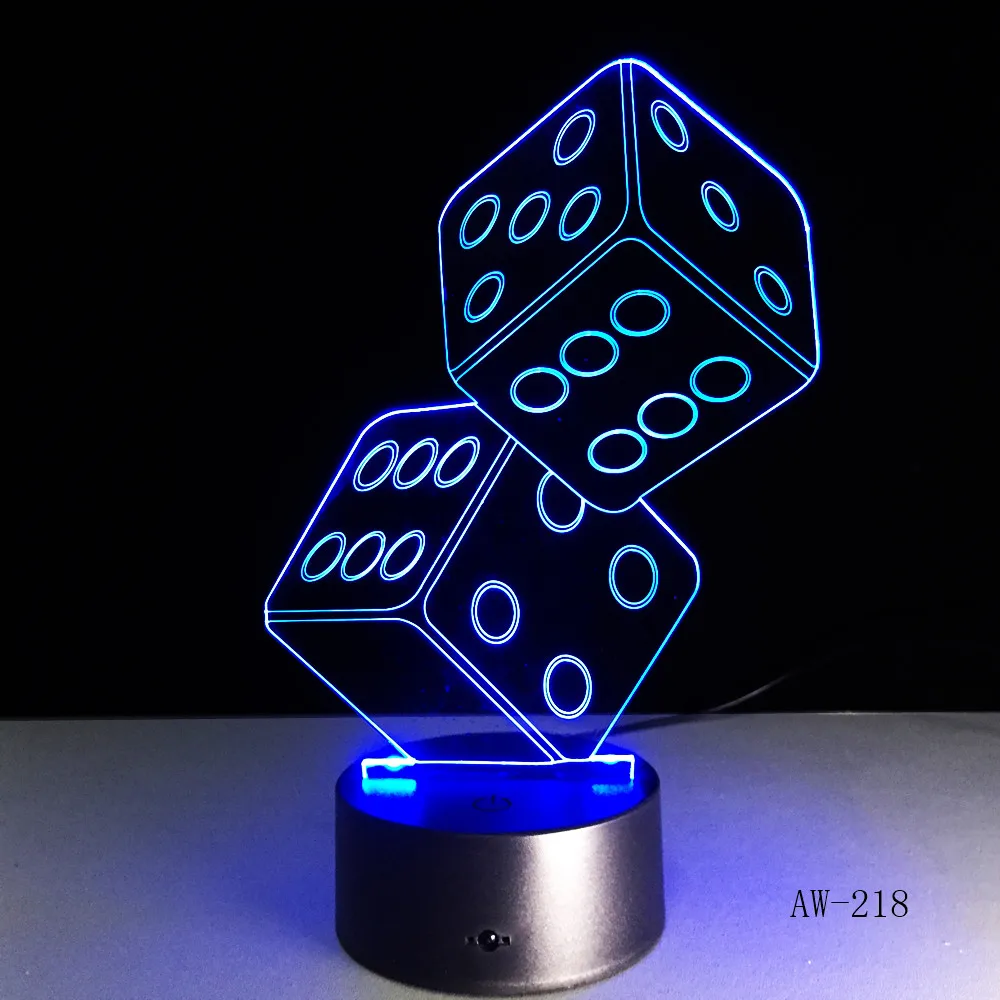 3D светодиодная USB лампа волшебник украшения Техасский держать EM кости лопатки