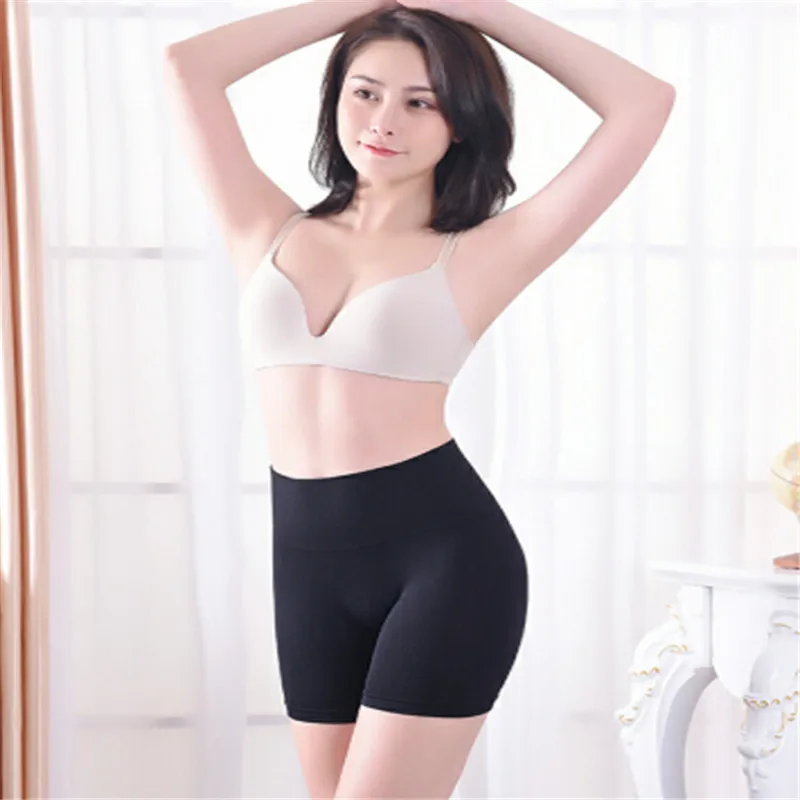 2019 Летние Женские однотонные защитные брюки с высокой талией стрейч трусики мини