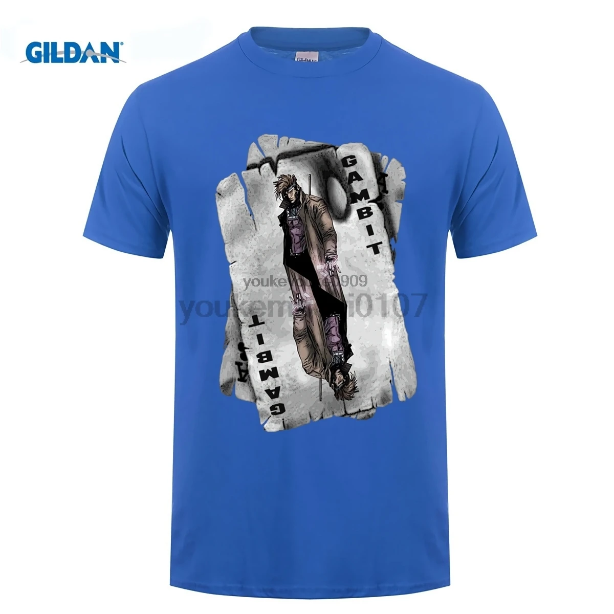 GILDAN Gambit комикс мультфильм Gamble футболки супергероев черная Базовая футболка