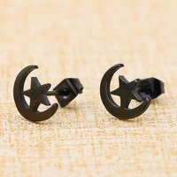 turkey trend brief titanium stainless steel 3 colors plated men earring stud earrings for women classic jewelry