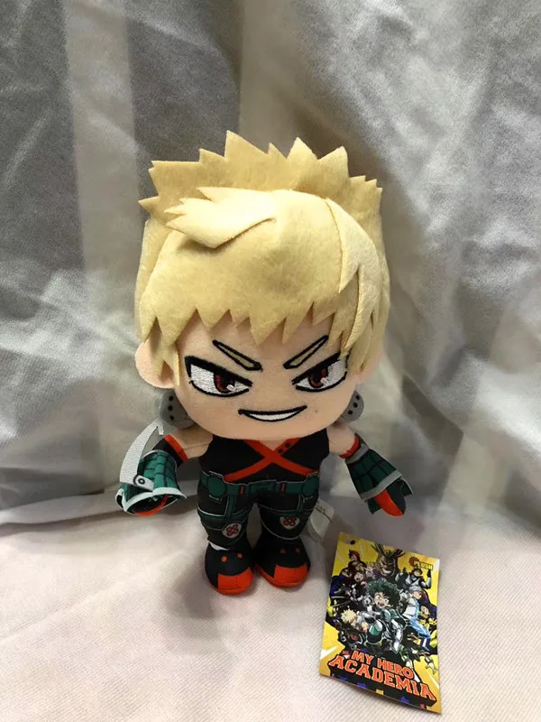 Фигурки героев аниме Моя геройская Академия 20 см Izuku Midoriya Katsuki Bakugou Shouto Todoroki мягкие