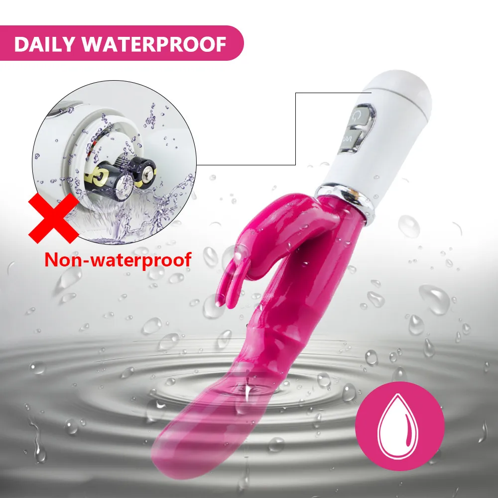 12 Скоростей G Spot фаллоимитатор вибратор кролик Стимулятор клитора эротический