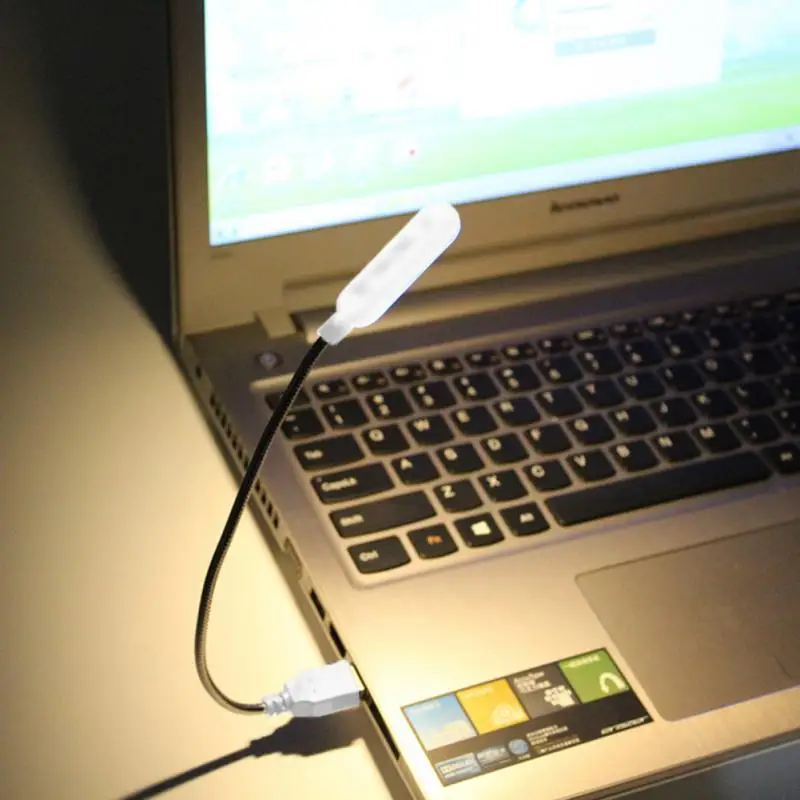 4 Светодиодный лампа для чтения USB светодиодный книга светильник Портативный