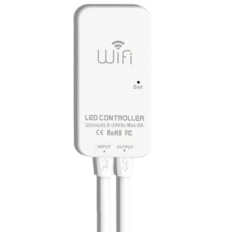 CLAITE LED контроллер 6Pin 6A RGB + CCT WiFi синхронизация лента с диммером света работа Alexa