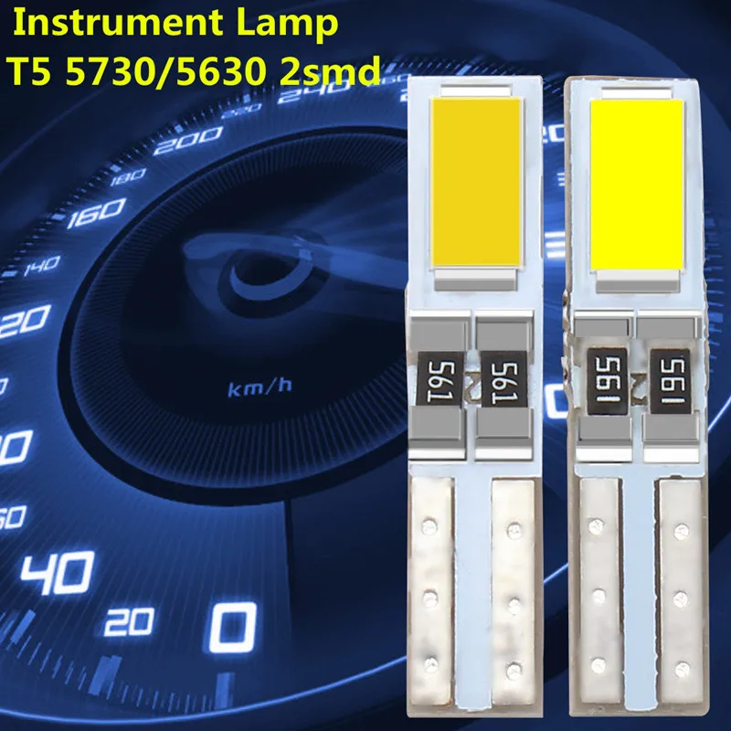 Автомобильный СВЕТОДИОДНЫЙ Прибор T5 W3W 5730 SMD 2x/4x/10x/20x/50x с клиновидной панелью